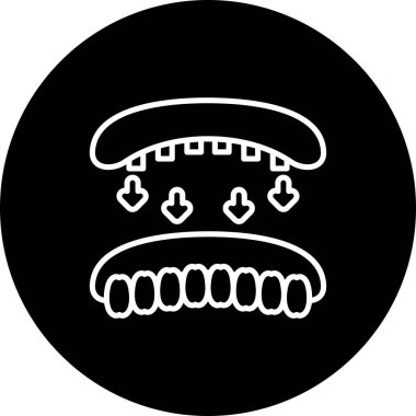 Takma dişler Profesyonel Asgari Yaratıcı Grafik Nesnesi