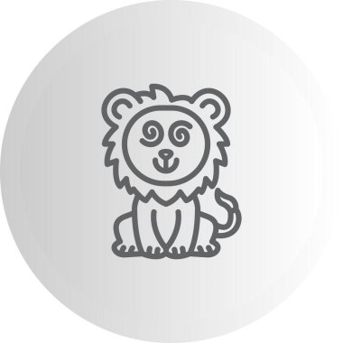 Hipnotize edilmiş Aslan Profesyonel Aslan Asgari Yaratıcı Grafik Nesnesi