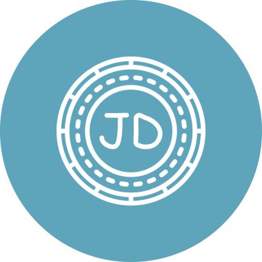 Jordan Madeni Para Rafineri Zarif Vektör Sanat Nesnesi