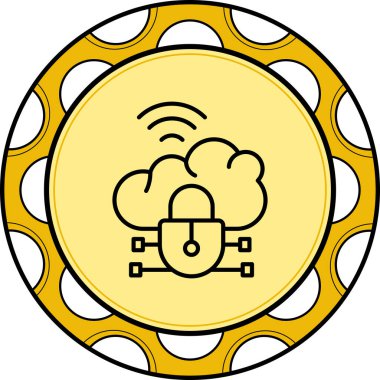 API Bulut Ağı Yaratıcı Eşsiz Markalaştırma Vektörü Elementi