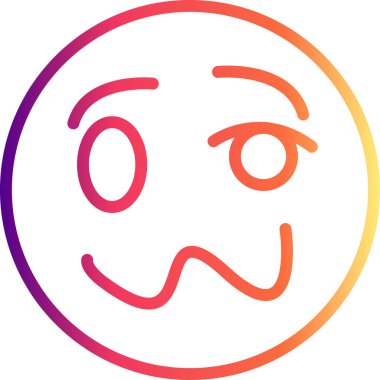 emoji simgesi, web kullanımı için basit tasarım vektör çizimi