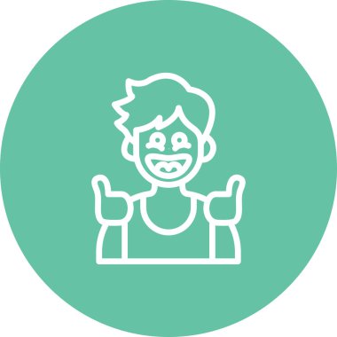 erkek avatar simgesi, vektör illüstrasyonu basit tasarım