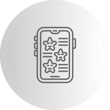 Basit geribildirim simgesi vektör çizimi