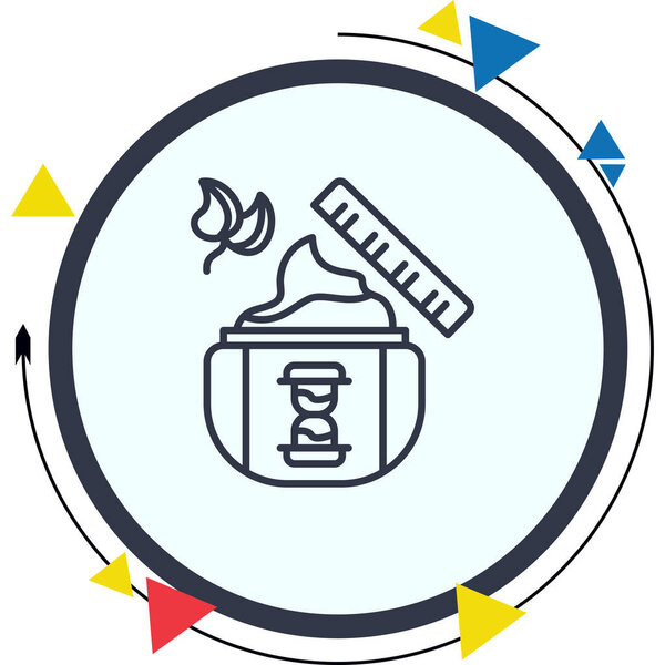 Anti Aging Cream. self care cosmetics. icon for app  or web page