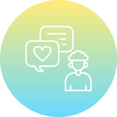 Geri besleme simgesi vektör illüstrasyonu  