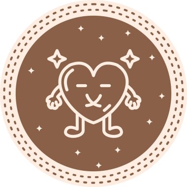 Kalp simgesi web işareti, beyaz arkaplanda izole edilmiş emoji simgesi