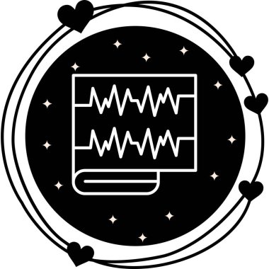 Elektrokardiyogram Ayrı Modern Dijital Tasarım Elemanı