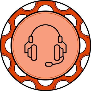 kulaklık web simge vektör çizim