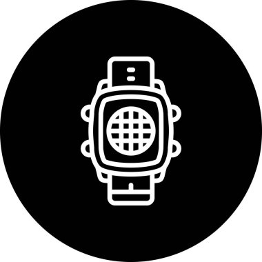 Akıllı Saat Izgara Ayırt Modern Dijital Tasarım Elemanı