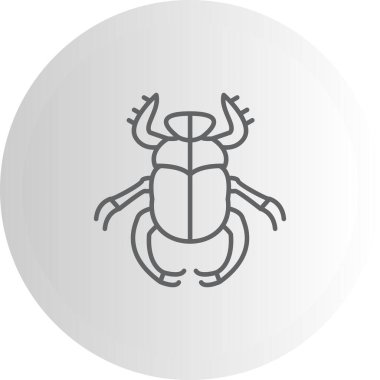 Scarab Mısırlı böcek. uygulama için hata logosu