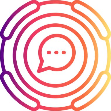 Chat Modern Dengelenmiş Marka Vektörü Sembolü