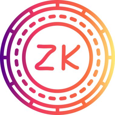 Zambiya Sikkesi Zarif Asgari Dijital Grafik Sembolü