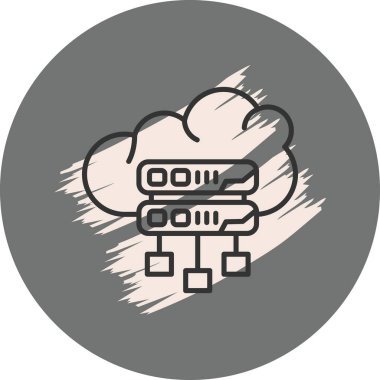 Bulut Depolama Parlak Modern Yaratıcı Sanat Düzenlemesi