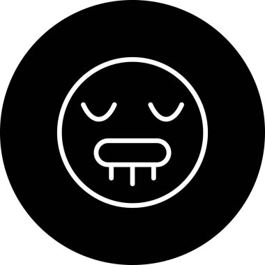 emoji simgesi, web kullanımı için basit tasarım vektör çizimi