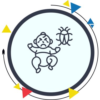 Pediatrik Semptomlar Parlak Modern Yaratıcı Sanat Düzeni