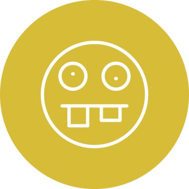 emoji simgesi, web kullanımı için basit tasarım vektör çizimi