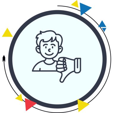 Basit geribildirim simgesi vektör çizimi