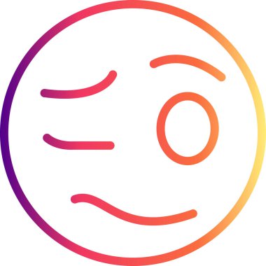 Çizgi film karalama simgesi web işareti, beyaz arkaplanda izole edilmiş emoji simgesi