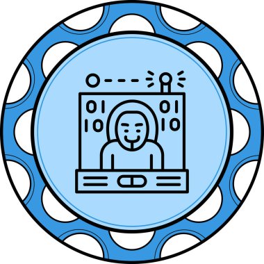 Hacker Dengeli Profesyonel Markalaşma Grafik Sembolü