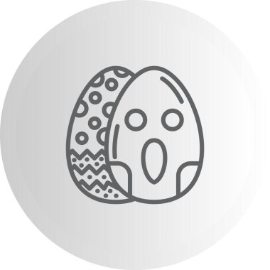 Paskalya Şok Edici Yumurta Premium Çağdaş Düz Vektör Özelliği