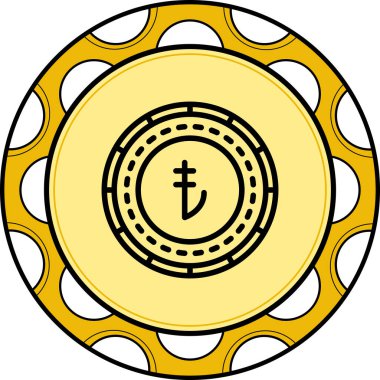 Türkiye Madeni Para Ayırt İşlevsel Grafik Elementi