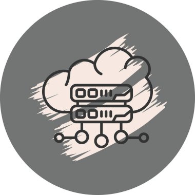 Bulut Sunucusu Belirgin Temiz Damgalama Grafik ŞekliName