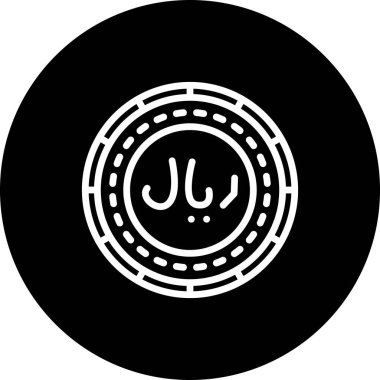 İran Sikkesi Zarif Modern Marka Vektör Varlığı