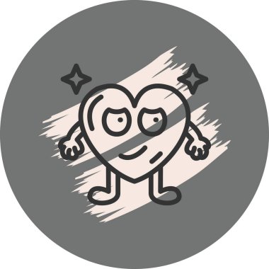 Yuvarlanan Gözlü Kalp Yenilikçi Çağdaş Web Tasarımı Düzeni