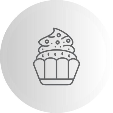 Çörek. Web simgesi basit illüstrasyon