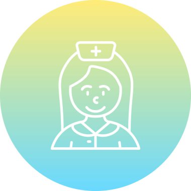 Üniformalı ve şapkalı gülümseyen hemşire