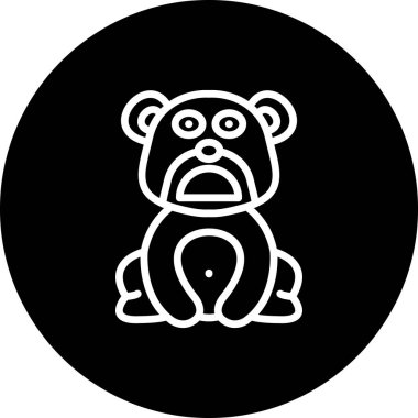 Ayı karakterinin basit çizimi