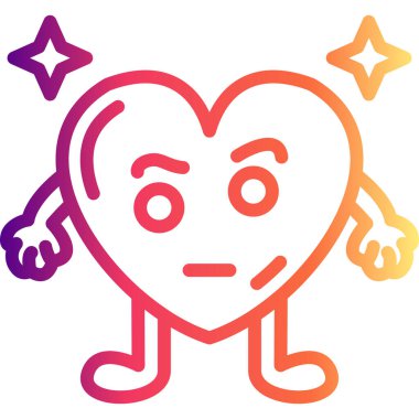 Kalp Kaşları Yüksek Kaliteli Ölçeklenebilir Vektör İllüstrasyonu