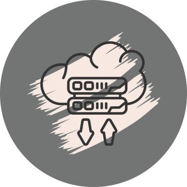 Bulut Ev Sahipliği Profesyonel Temiz Düz Grafik Özelliği