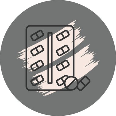 İlaç paketinin basit ana hatları.