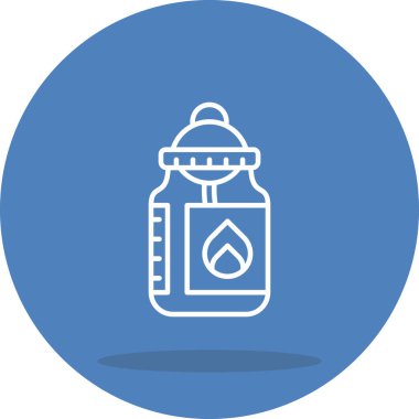 Su şişesi simgesinin basit taslağı