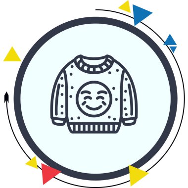 Joy simgesi basit düz çizim