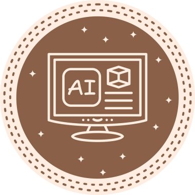 Bilgisayar ekranında ai teknolojisi kavramları gösteriliyor