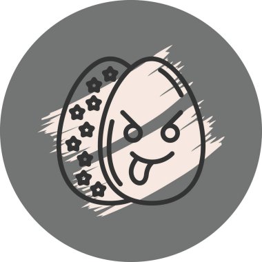 Kızgın ifadeli çizgi film karakteri