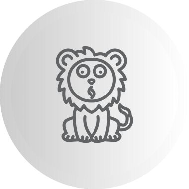 Islık Aslanı Aslanı Minimum Sofistike Markalaştırma Tasarım Varlığı