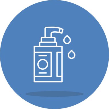 Sabun şişesinin çizgi çizimi