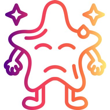 Kolları olan hüzünlü bir çizgi film yıldızı.