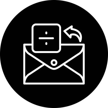 Envelope icon with arrow and document inside