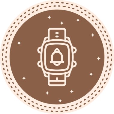 Akıllı Saat Alarmı Çağdaş Yenilikçi Dijital Tasarım Varlığı