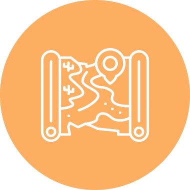 konum web simgesi vektör illüstrasyonu