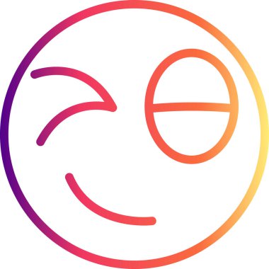 emoji simgesi, web kullanımı için basit tasarım vektör çizimi