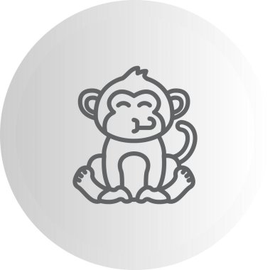 Tebrikler Maymun Yaratıcı Fonksiyonel Web Grafiksel Sembolü