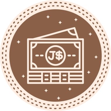 Jamaika Notları Eşsiz Düz Dijital Nesne Tasarımı