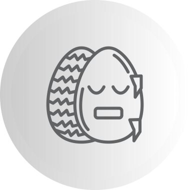 Paskalya Soğuk Yumurta Zarif Çağdaş Dijital Grafik Özelliği