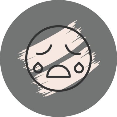 emoji simgesi, web kullanımı için basit tasarım vektör çizimi