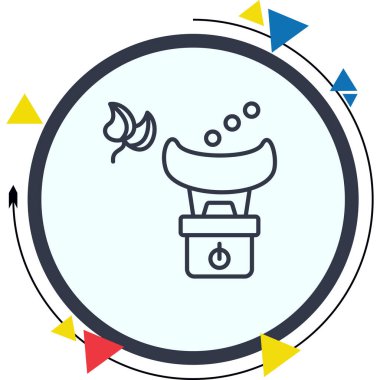 Yüz Buharı Simgesi, Basit İllüstrasyon